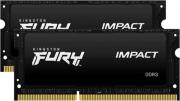 RAM KF318LS11IBK2/16 FURY IMPACT 16GB (2X8GB) SO-DIMM DDR3L 1866MHZ DUAL KIT KINGSTON