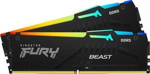 RAM KF560C36BBEAK2-64 FURY BEAST RGB 64GB (2X32GB) DDR5 6000MHZ CL36 AMD EXPO DUAL KIT KINGSTON