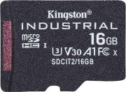 SDCIT2/16GBSP 16GB INDUSTRIAL MICRO SDHC UHS-I CLASS 10 U3 V30 A1 KINGSTON