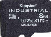 SDCIT2/8GBSP 8GB INDUSTRIAL MICRO SDHC UHS-I CLASS 10 U3 V30 A1 KINGSTON