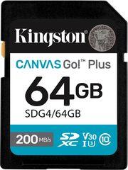 SDG4/64GB CANVAS GO PLUS GEN4 64GB SDXC U30 V30 A2 KINGSTON