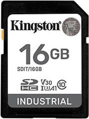 SDIT/16GB 16GB INDUSTRIAL PSLC SDHC MEMORY CARD UHS-I U3 V30 A1 TLS NAND KINGSTON