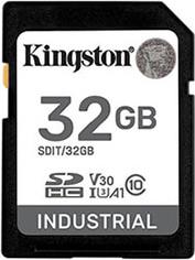 SDIT/32GB 32GB INDUSTRIAL PSLC SDHC MEMORY CARD UHS-I U3 V30 A1 TLS NAND KINGSTON