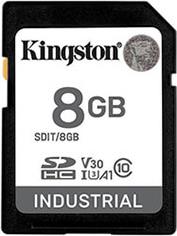 SDIT/8GB 8GB INDUSTRIAL PSLC SDHC MEMORY CARD UHS-I U3 V30 A1 TLS NAND KINGSTON
