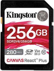 SDR2V6/256GB CANVAS REACT PLUS V60 256GB SDXC C10 UHS-II U3 KINGSTON