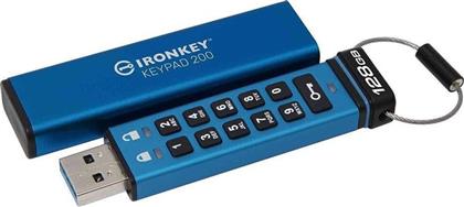 USB FLASH 128GB IRONKEY KEYPAD 200 KINGSTON