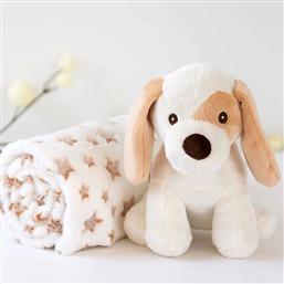 ΚΟΥΒΕΡΤΑ FLEECE ΑΓΚΑΛΙΑΣ (100X100) + ΛΟΥΤΡΙΝΟ 6055 ΜΠΕΖ KIOKIDS