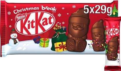 ΣΟΚΟΛΑΤΑ ΓΑΛΑΚΤΟΣ SANTA 5X29G KITKAT