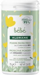 CALENDULA PROTECTIVE BABY POWDER ΚΑΤΑΠΡΑΥΝΤΙΚΗ & ΠΡΟΣΤΑΤΕΥΤΙΚΗ ΒΡΕΦΙΚΗ ΠΟΥΔΡΑ ΜΕ ΒΙΟΛΟΓΙΚΗ ΚΑΛΕΝΤΟΥΛΑ 75G KLORANE