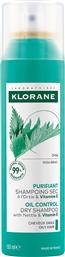 OIL CONTROL NETTLE & VITAMIN E DRY SHAMPOO ΞΗΡΟ ΣΑΜΠΟΥΑΝ ΜΕ ΤΣΟΥΚΝΙΔΑ & ΒΙΤΑΜΙΝΗ Ε ΓΙΑ ΛΙΠΑΡΑ ΜΑΛΛΙΑ 150ML KLORANE