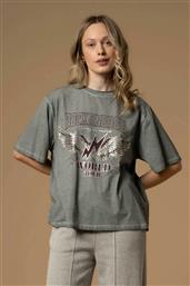 ΓΥΝΑΙΚΕΙΟ T-SHIRT ΜΕ PRINT ''ARSENIS'' - A25PTS7859ABUN0000 ΓΚΡΙ KOCCA