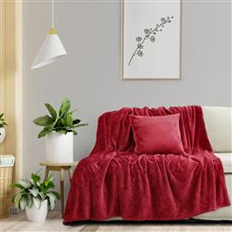 ΡΙΧΤΑΡΙ ΤΡΙΘΕΣΙΟΥ ΚΑΝΑΠΕ FLEECE (180X300) COSY BORDEAUX KOCOON από το SPITISHOP