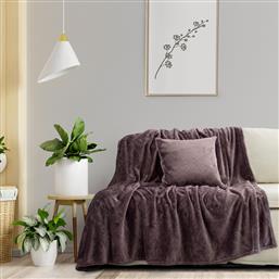 ΡΙΧΤΑΡΙ ΤΡΙΘΕΣΙΟΥ ΚΑΝΑΠΕ FLEECE (180X300) COSY GREY KOCOON