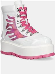 ΜΠΟΤΑΚΙΑ KAWAII HELIOS HOLOGRAM FLAME BOOTS ΧΡΩΜΑ: ΑΣΠΡΟ, KAWAII HELIOS PINK KOI FOOTWEAR