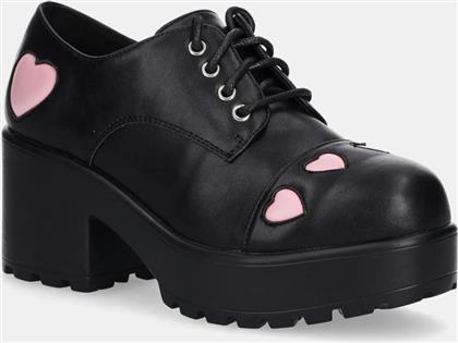 ΓΟΒΑΚΙΑ TENNIN HEART SHOES ΧΡΩΜΑ: ΜΑΥΡΟ, ND116 KOI FOOTWEAR