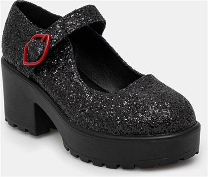 ΓΟΒΑΚΙΑ X ROCKY HORROR SHOW TIRA GLITTER MARY JANES ‘COLUMBIA' SOLO EDITION ΧΡΩΜΑ: ΜΑΥΡΟ, COLUMBIA SOLO KOI FOOTWEAR