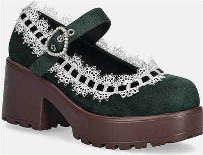 ΓΟΒΕΣ TIRA MARY JANE ΧΡΩΜΑ: ΠΡΑΣΙΝΟ, ND37 KOI FOOTWEAR