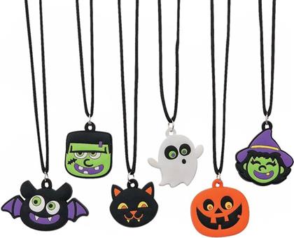 ΚΟΛΙΕ HALLOWEEN ΜΕ ΦΩΣ LED-6 ΣΧΕΔΙΑ-1ΤΜΧ (Α0822)