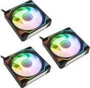 UMBRA X 120MM ARGB HIGH PERFORMANCE PWM FAN TRIPLE PACK - BLACK KOLINK