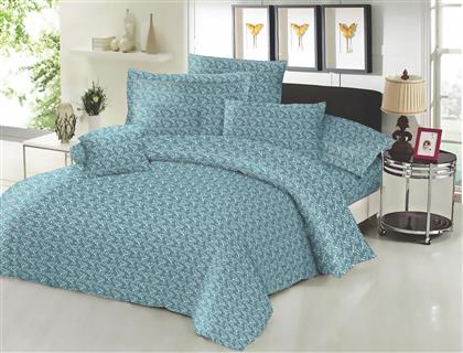 ΣΕΝΤΟΝΙ ΜΕΜΟΝΩΜΕΝΟ ΕΜΠΡΙΜΕ POLYCOTTON ΔΙΠΛΟ 200X240ΕΚ. FERN PETROL 7002188-51 (ΤΥΠΟΣ ΚΑΤΩΣΕΝΤΟΝΟΥ: ΧΩΡΙΣ ΛΑΣΤΙΧΟ, ΥΦΑΣΜΑ: 50%COTTON-50%POLYESTER, ΧΡΩΜΑ: ΠΕΤΡΟΛ , ΜΕΓΕΘΟΣ: ΔΙΠΛΑ) - - 7002188-51 KOMVOS HOME