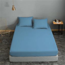 ΣΕΝΤΟΝΙ ΜΕΜΟΝΩΜΕΝΟ POLYCOTTON ΥΠΕΡΔΙΠΛΟ 220X240ΕΚ. SKY BLUE 7002201-46 (ΤΥΠΟΣ ΚΑΤΩΣΕΝΤΟΝΟΥ: ΧΩΡΙΣ ΛΑΣΤΙΧΟ, ΥΦΑΣΜΑ: 50%COTTON-50%POLYESTER, ΧΡΩΜΑ: ΓΑΛΑΖΙΟ , ΜΕΓΕΘΟΣ: ΥΠΕΡΔΙΠΛΑ) - - 7002201-46 KOMVOS HOME