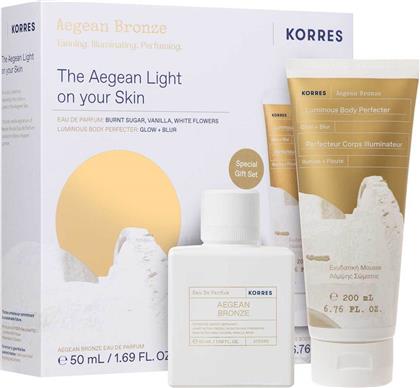 AEGEAN BRONZE EAU DE PARFUM 50 ML + AEGEAN BRONZE LUMINOUS BODY PERFECTER 200 ML - 21013588 KORRES