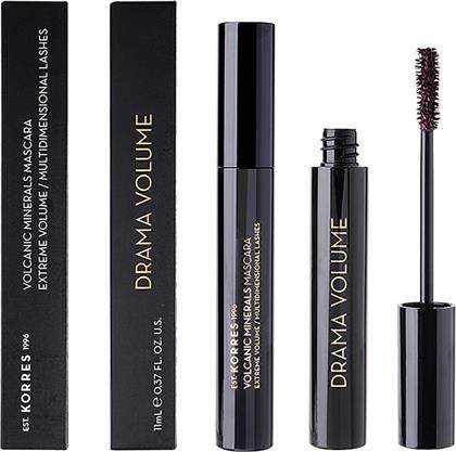 BLACK VOLCANIC MINERALS DRAMA VOLUME MASCARA 11 ML - 21005147 02 PLUM BROWN KORRES