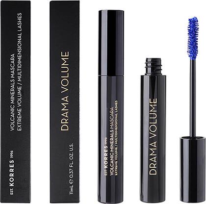 BLACK VOLCANIC MINERALS DRAMA VOLUME MASCARA 11 ML - 21005147 03 BRIGHT BLUE KORRES