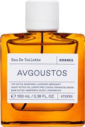 EAU DE TOILETTE AVGOUSTOS ΓΥΝΑΙΚΕΙΟ ΑΡΩΜΑ ΜΕ ΝΟΤΕΣ ΜΑΝΤΑΡΙΝΙΟΥ, ΛΕΒΑΝΤΑΣ & ΠΕΡΓΑΜΟΝΤΟΥ 100ML KORRES