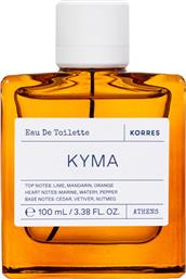 EAU DE TOILETTE KYMA ΑΝΔΡΙΚΟ ΑΡΩΜΑ ΜΕ ΝΟΤΕΣ LIME, ΜΑΝΤΑΡΙΝΙ & ΠΟΡΤΟΚΑΛΙ 100ML KORRES