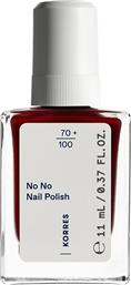 NO NO NAIL POLISH ΒΕΡΝΙΚΙ ΝΥΧΙΩΝ ΥΨΗΛΗΣ ΦΥΣΙΚΗΣ ΠΕΡΙΕΚΤΙΚΟΤΗΤΑΣ ΜΕ ΛΑΔΙ ΑΜΥΓΔΑΛΟΥ 11ML - 57 WINE RED KORRES