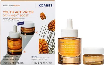 PROMO BLACK PINE PRIMUS 6XHA WRINKLE SMOOTHING YOUTH ACTIVATOR BOOSTER 30ML & ΔΩΡΟ YOUTH RENEWAL SLEEPING FACIAL CREAM 15ML KORRES