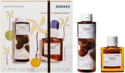 PROMO MOUNTAIN PEPPER EAU DE TOILETTE 50ML & SHOWER GEL 250ML KORRES