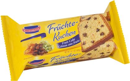 ΚΕΙΚ ΒΑΝΙΛΙΑΣ ΜΕ ΚΟΜΜΑΤΑΚΙΑ ΦΡΟΥΤΩΝ KUCHEN (400 G) KUCHENMEISTER