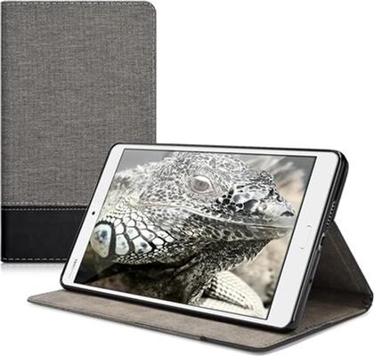 KW ΘΗΚΗ HUAWEI MEDIAPAD M3 8.4 - PU LEATHER AND CANVAS PROTECTIVE COVER - GREY / BLACK (40749.02) KWMOBILE