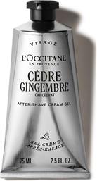 CEDRE GINGEMBRE AFTER-SHAVE CREAM GEL 75 ML - 5111303 LOCCITANE