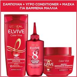 COLOR VIVE SHAMPOO + MASK + WONDER WATER LIQUID CONDITIONER FOR COLORED HAIR LOREAL PARIS