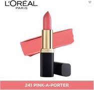 L'ORΙAL COLOR RICHE MATTE ADDICTION LIPSTICK 241 PINK A PORTER LOREAL PARIS