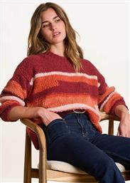 ΓΥΝΑΙΚΕΙΟ ΠΟΥΛΟΒΕΡ ΜΕ ΡΙΓΕ ΣΧΕΔΙΟ - FK-PU-EFEMER ΚΟΚΚΙΝΟ LA FEE MARABOUTEE