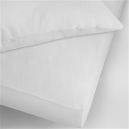 ΑΔΙΑΒΡΟΧΟ ΕΠΙΣΤΡΩΜΑ ΜΟΝΟ 90X200+35 FLANNEL ΛΕΥΚΟ (90X200+35) LA LUNA