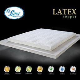 ΑΝΩΣΤΡΩΜΑ ΜΟΝΟ 90X190+7 LATEX TOPPER ΜΑΛΑΚΟ/ΜΕΤΡΙΟ ΛΕΥΚΟ (90X190+7) LA LUNA