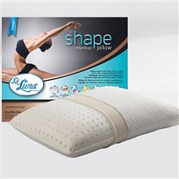 ΜΑΞΙΛΑΡΙ ΥΠΝΟΥ ΑΝΑΤΟΜΙΚΟ 60X40X12 THE SHAPE RETENTION ΜΕΤΡΙΟ/ΣΚΛΗΡΟ ΛΕΥΚΟ (60X40) LA LUNA