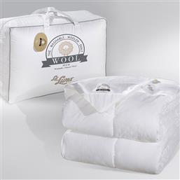 ΠΑΠΛΩΜΑ ΛΕΥΚΟ ΜΑΛΛΙΝΟ ΥΠΕΡΔΙΠΛΟ 220X240 THE WOOL NATURAL DUVET ΛΕΥΚΟ (220X240) LA LUNA