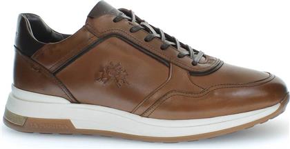 ΑΝΔΡΙΚΑ ΔΕΡΜΑΤΙΝΑ SNEAKERS ΜΕ ΛΟΓΟΤΥΠΟ - LFM242060-3120 ΤΑΜΠΑ LA MARTINA