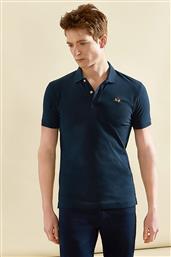 ΑΝΔΡΙΚΗ ΠΟΛΟ ΜΠΛΟΥΖΑ SLIM FIT EDUARDO - CCMP02-PK001 ΜΠΛΕ LA MARTINA
