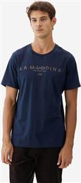 ΑΝΔΡΙΚΟ T-SHIRT ΜΕ LOGO PRINT REGULAR FIT ''BONIFACIO'' - MBR007-JS206 ΜΠΛΕ ΣΚΟΥΡΟ LA MARTINA