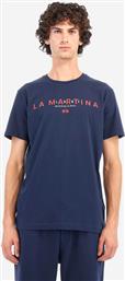 ΑΝΔΡΙΚΟ T-SHIRT ΜΕ LOGO PRINT - ZMR007-JS206 ΜΠΛΕ ΣΚΟΥΡΟ LA MARTINA