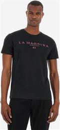 ΑΝΔΡΙΚΟ T-SHIRT ΜΕ LOGO PRINT - ZMR007-JS206 ΜΑΥΡΟ LA MARTINA