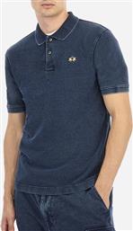 ΜΠΛΟΥΖΑ POLO ΚΜ MAN S/S POLO INDIGO PIQUET LA MARTINA από το SHOPPING HOUSE