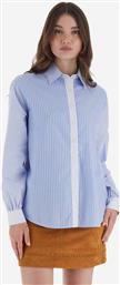 ΓΥΝΑΙΚΕΙΟ ΠΟΥΚΑΜΙΣΟ POPLIN ΜΕ ΡΙΓΕ ΣΧΕΔΙΟ REGULAR FIT ''BRIGITTE'' - WBC001-PP750 ΜΠΛΕ ΑΝΟΙΧΤΟ LA MARTINA